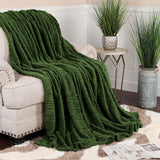 Fleece Blanket – Arctic Boho Knit Jacquard - Plush, Cozy Warmth