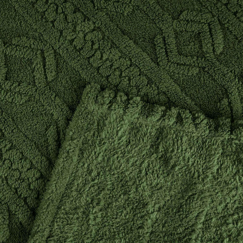 Fleece Blanket – Arctic Boho Knit Jacquard - Plush, Cozy Warmth