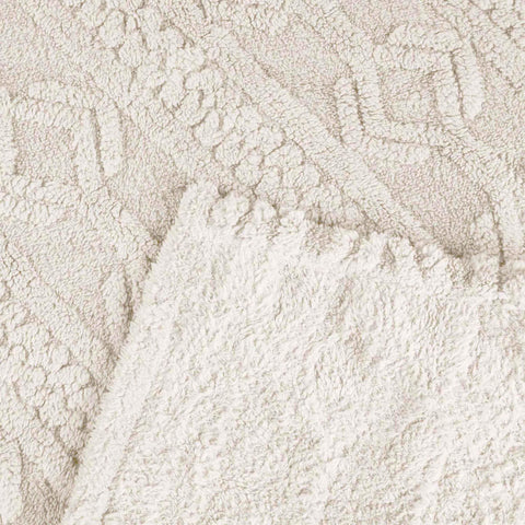 Fleece Blanket – Arctic Boho Knit Jacquard - Plush, Cozy Warmth