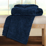 Fleece Blanket – Arctic Boho Knit Jacquard - Plush, Cozy Warmth