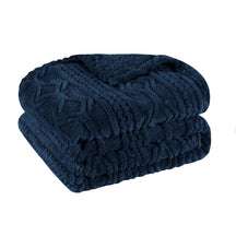 Arctic Boho Knit Jacquard Fleece Plush Medium Weight Fluffy Blanket