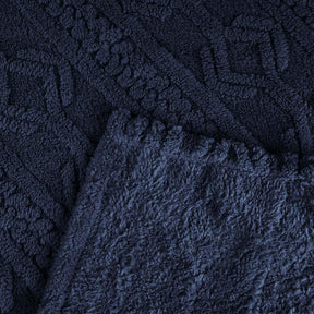 Arctic Boho Knit Jacquard Fleece Plush Medium Weight Fluffy Blanket