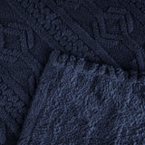 Arctic Boho Knit Jacquard Fleece Plush Medium Weight Fluffy Blanket