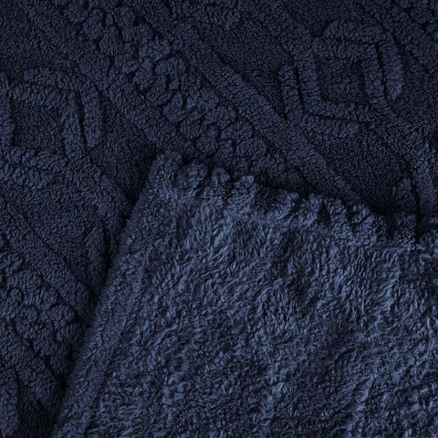 Fleece Blanket – Arctic Boho Knit Jacquard - Plush, Cozy Warmth