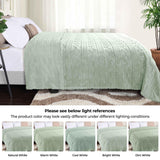 Fleece Blanket – Arctic Boho Knit Jacquard - Plush, Cozy Warmth