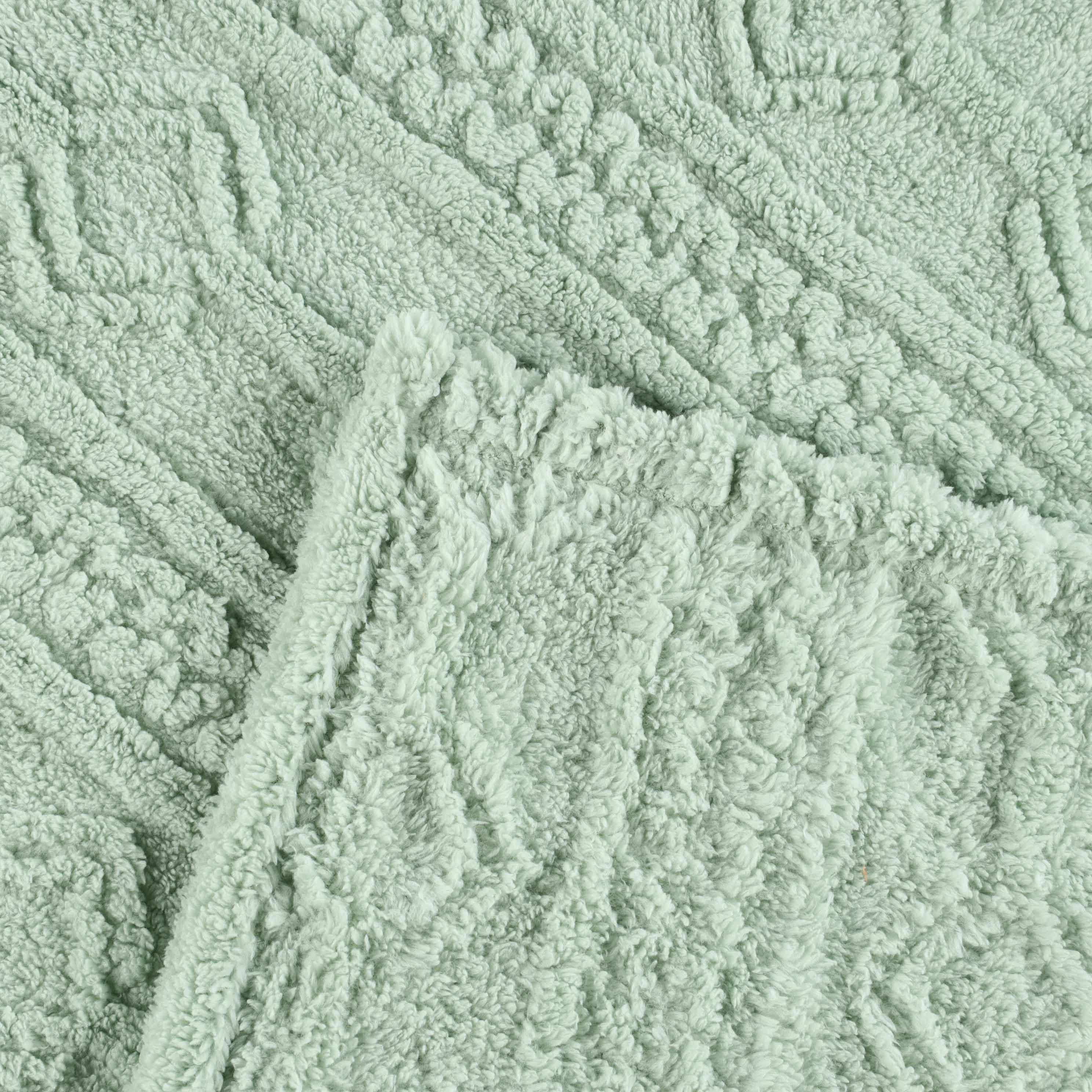 Arctic Boho Knit Jacquard Fleece Plush Medium Weight Fluffy Blanket