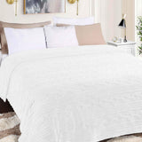 Arctic Boho Knit Jacquard Fleece Plush Medium Weight Fluffy Blanket
