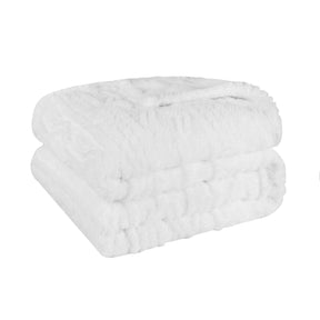 Arctic Boho Knit Jacquard Fleece Plush Medium Weight Fluffy Blanket