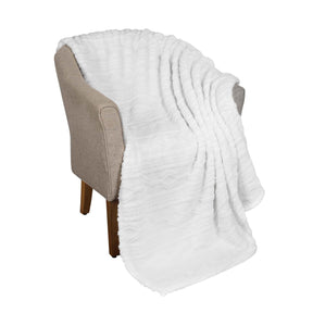 Arctic Boho Knit Jacquard Fleece Plush Medium Weight Fluffy Blanket
