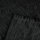 Arctic Boho Knit Jacquard Fleece Plush Medium Weight Fluffy Blanket