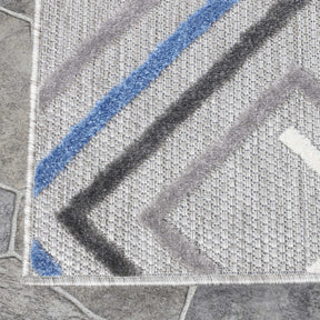 Ares Geometric Contemporary Area Rug Indoor Outdoor Rugs