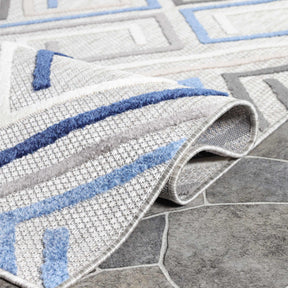 Ares Geometric Contemporary Area Rug Indoor Outdoor Rugs