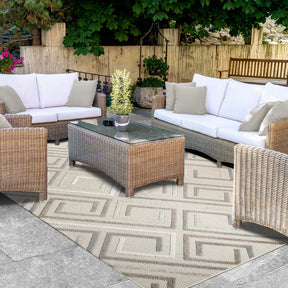 Ares Geometric Contemporary Area Rug Indoor Outdoor Rugs