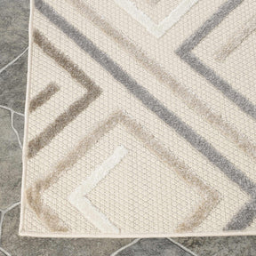 Ares Geometric Contemporary Area Rug Indoor Outdoor Rugs