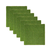 Artificial Grass Area Rug Lawn Turf Indoor Outdoor Rugs, Set of 6