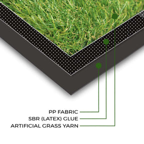 Artificial Grass Area Rug Lawn Turf Indoor Outdoor Rugs, Set of 6