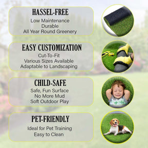 Artificial Grass Lawn Turf Indoor/ Outdoor Area Rug