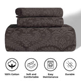 Aspen Cotton Blend Jacquard Floral Scalloped Edge Bedspread Set