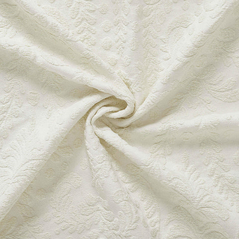 Lightweight Cotton Blend Bedspread Set 3-Piece Aspen Jacquard Floral Scalloped Edge