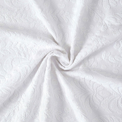Lightweight Cotton Blend Bedspread Set 3-Piece Aspen Jacquard Floral Scalloped Edge