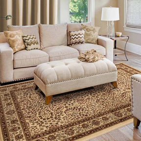 Astral Oriental Floral Scroll Indoor Large Area Rugs or Runner Rug