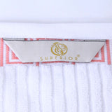 Athens Cotton Medium Weight Floral Greek Key Trim 6 Piece Towel Set