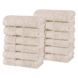 Atlas Cotton Absorbent Heavyweight Face Towel Washcloth Set of 12