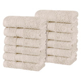 Atlas Cotton Absorbent Heavyweight Face Towel Washcloth Set of 12
