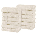 Atlas Cotton Absorbent Heavyweight Face Towel Washcloth Set of 12