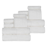 Atlas Cotton Plush Absorbent Heavyweight 12 Piece Assorted Towel Set