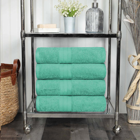 Cotton Plush Heavyweight Bath Towel Set of 4