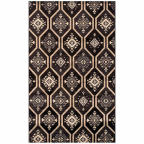 Aurora Hexagon Medallion Geometric Area Rug or Runner
