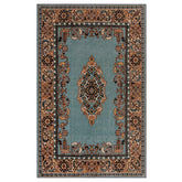 Aviva Non-Slip Floral Washable Medallion Indoor Area Rug or Runner Rug