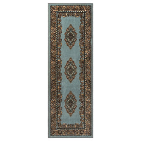 Aviva Non-Slip Floral Washable Medallion Indoor Area Rug or Runner Rug