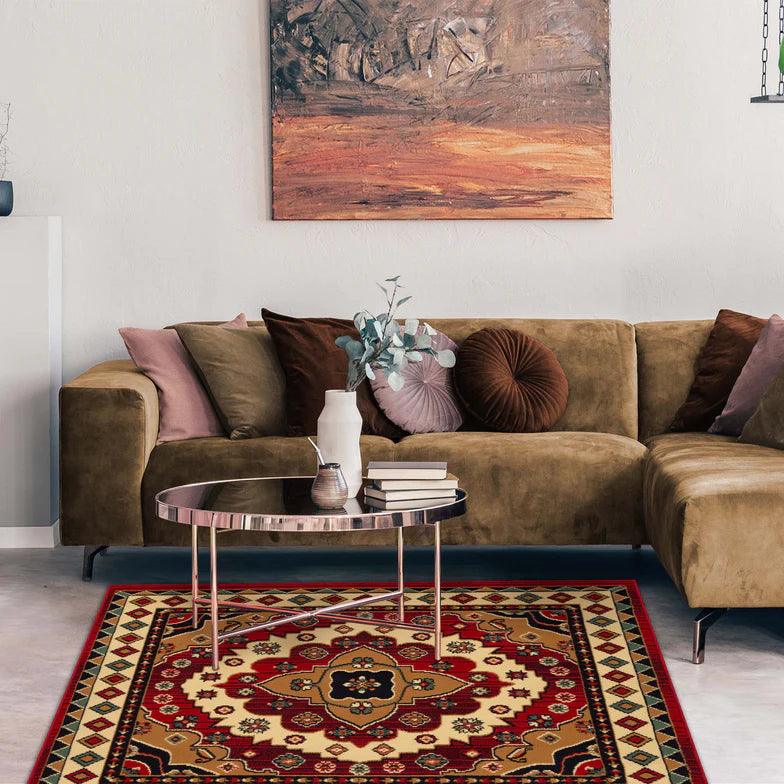Aztec Southwestern Medallion Diamond Indoor Area Rugs or Runner Rug