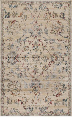 Basilio Modern Farmhouse Distressed Medallion Indoor Area Rug