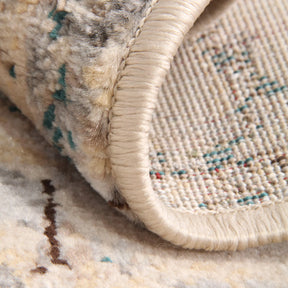 Basilio Modern Farmhouse Distressed Medallion Indoor Area Rug