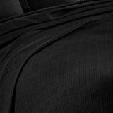 Lightweight Cotton Matelassé Bedspread Set 3-Piece Basketweave Jacquard