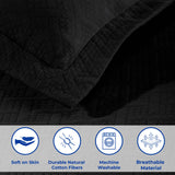 Lightweight Cotton Matelassé Bedspread Set 3-Piece Basketweave Jacquard