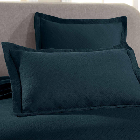 Lightweight Cotton Matelassé Bedspread Set 3-Piece Basketweave Jacquard