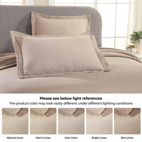 Basket Weave Matelasse Cotton Bedspread Set