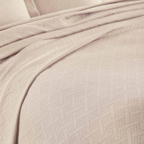 Basket Weave Matelasse Cotton Bedspread Set