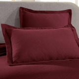 Lightweight Cotton Matelassé Bedspread Set 3-Piece Basketweave Jacquard