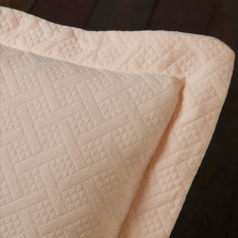 Lightweight Cotton Matelassé Bedspread Set 3-Piece Basketweave Jacquard
