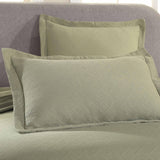 Lightweight Cotton Matelassé Bedspread Set 3-Piece Basketweave Jacquard