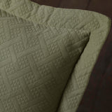 Lightweight Cotton Matelassé Bedspread Set 3-Piece Basketweave Jacquard