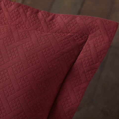 Lightweight Cotton Matelassé Bedspread Set 3-Piece Basketweave Jacquard