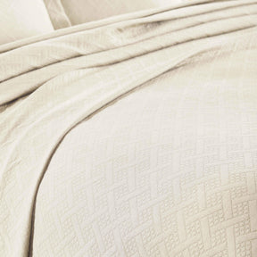 Basket Weave Matelasse Cotton Bedspread Set