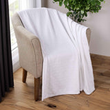 Basketweave Classic Farmhouse All-Season Cotton Blanket