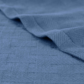 Basketweave Classic Farmhouse All-Season Cotton Blanket